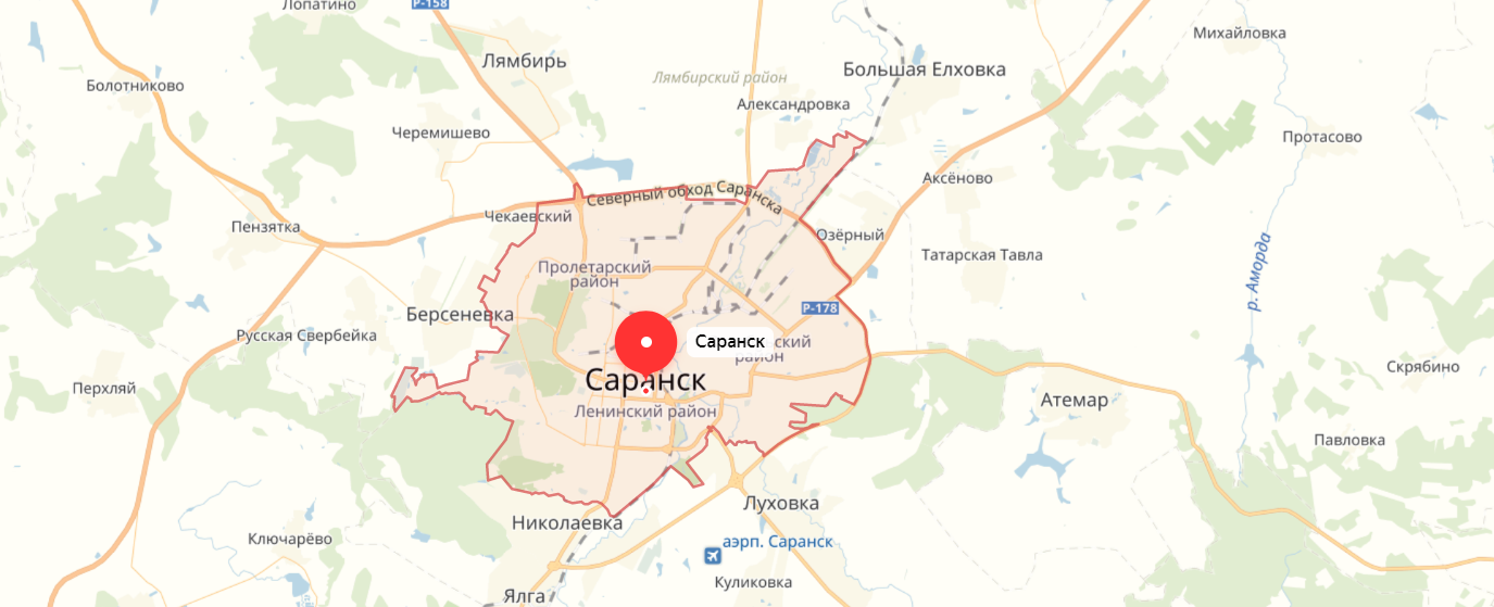 в Саранск